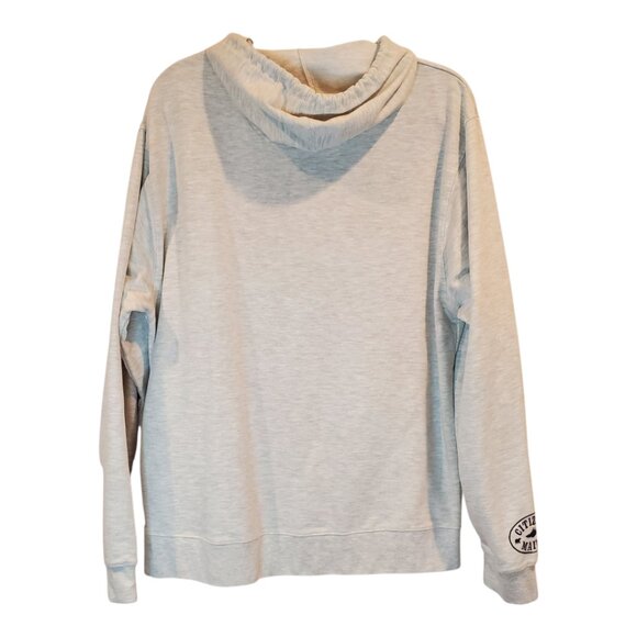 DELTA FLEECE for Citizen Maine SZ XL Men's Hello Sailor Graphic Sweatshirt Gray - Picture 4 of 8